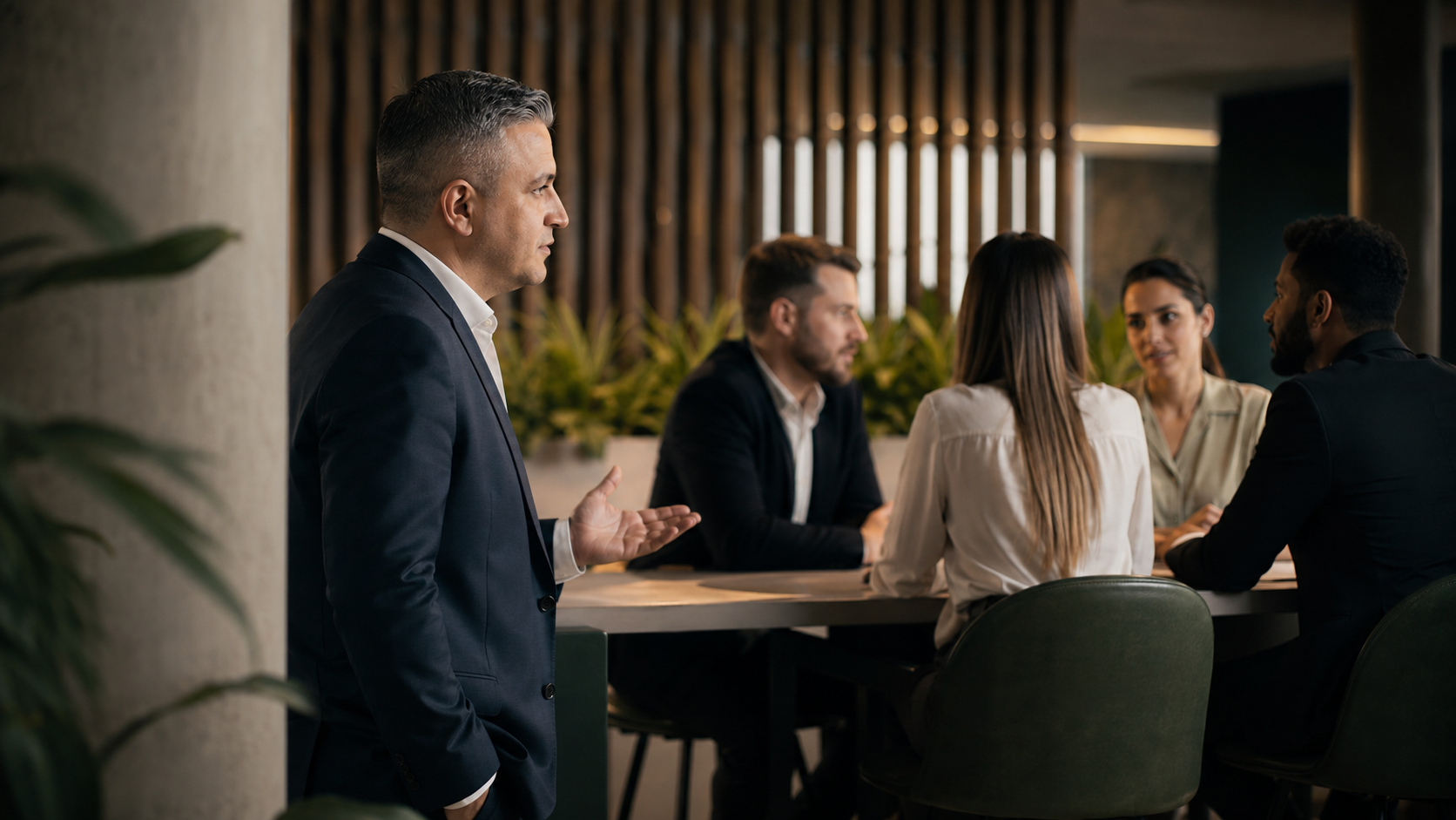 Consultoria analisando indicadores durante um diagnóstico empresarial